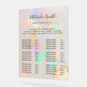 Preisliste für Weißopal Acrylschild (Winkel)