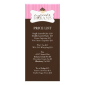 Preisliste für Whimsisches Bäckerei Werbekarte (Vorne)