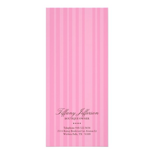 Preisliste für Whimsisches Bäckerei Werbekarte (Hinten)