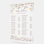 Preisliste für Wildblumen Acrylschild (Winkel)