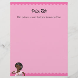 Preisliste für Zuhause-Backwaren in Afrika Flyer