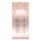 Preisliste Haar Makeup Lashes Nagelwachs Rose Blus Werbekarte (Hinten)