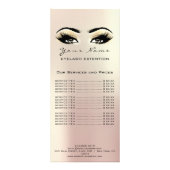 Preisliste Lashes Champaigne Werbekarte (Hinten)