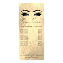 Preisliste Lashes Makeup artist Golden