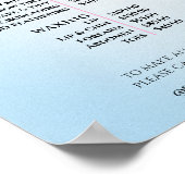 Preisliste Modern Elegantes Schönheitssalon Poster (Ecke)