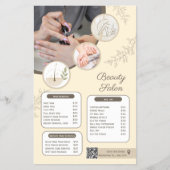 Preisliste Nagelstudio | Maniküre Pediküre Flyer (Vorne)