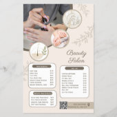 Preisliste Nagelstudio | Maniküre Pediküre Flyer (Vorne)