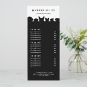 Preisliste oder Dienstleistungskarte für Hunde-Gro Einladung (Stehend Vorderseite)