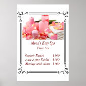 Preisliste Poster (Vorne)