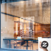Preisliste und Informationen Fensteraufkleber (Café-Fenster)