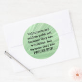 Preislose Freiwillige Runder Aufkleber (Umschlag)