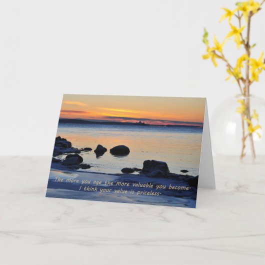 Preisloses Alter Karte (Gelbe Blume)