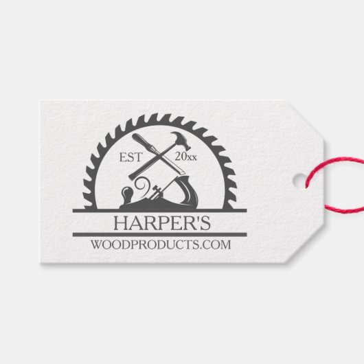 Preismarke individuell anpassen - Handgefertigte H Geschenkanhänger (Vorderseite (Horizontal))