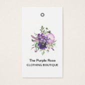 Preismarken für benutzerdefinierte violette Blumen (Vorderseite)