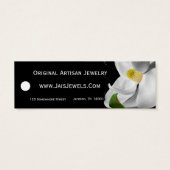 Preismarken für Waren (Magnolia auf schwarz) (Rückseite)