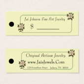 Preismarken für Waren (Magnolia-Blume) (Vorne & Hinten)