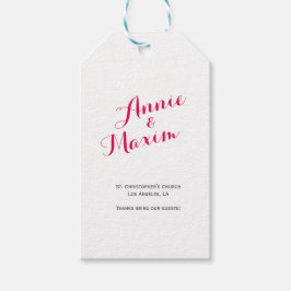 Preismarken Rosa Marbled Geschenkanhänger