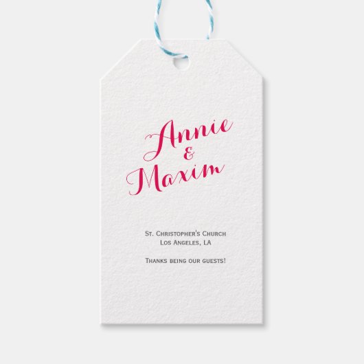 Preismarken Rosa Marbled Geschenkanhänger (Vorderseite)