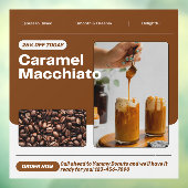 Preisnachlass für Caramel Macchiato individuell an Fensteraufkleber (Blatt 3)