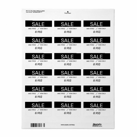 Preisnachweis Adressaufkleber (Vorne)