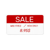 Preisnachweis Adressaufkleber (Vorne)