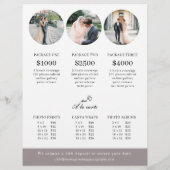 Preisschild für Circle Wedding Fotografy Session Flyer (Hinten)