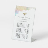 Preisschild für Imitate Folie Bienenstock Sockelschild (Vorderseite)