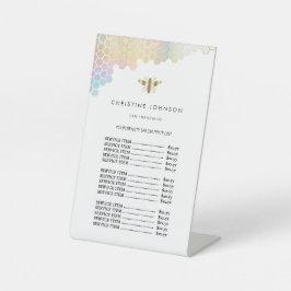 Preisschild für Imitate Folie Bienenstock Sockelschild