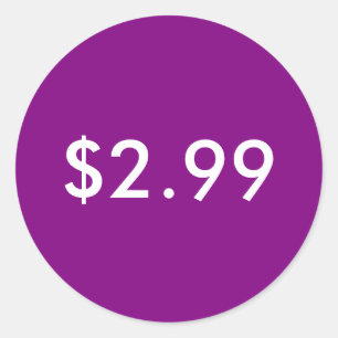 Preisschild Runder Aufkleber