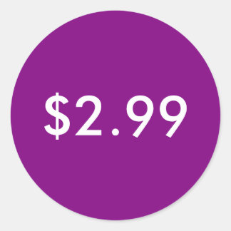 Preisschild Runder Aufkleber
