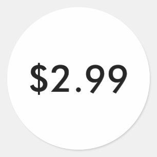 Preisschild Runder Aufkleber