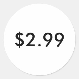 Preisschild Runder Aufkleber
