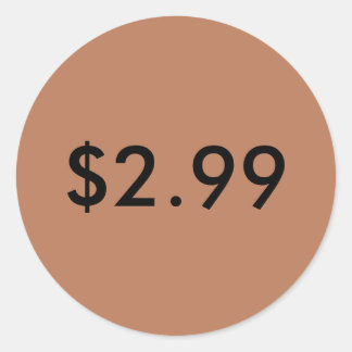 Preisschild Runder Aufkleber