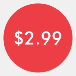 Preisschild Runder Aufkleber