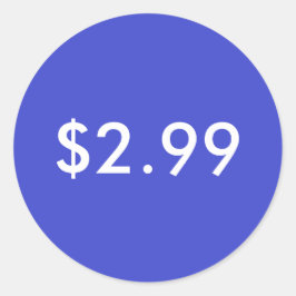 Preisschild Runder Aufkleber