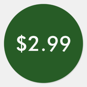 Preisschild Runder Aufkleber