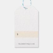 Preisschilder des botanischen Seepferds Geschenkanhänger (Rückseite)