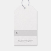 Preisschilder des botanischen Seepferds Geschenkanhänger (Rückseite)