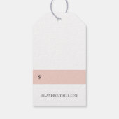 Preisschilder des botanischen Seepferds Geschenkanhänger (Rückseite)