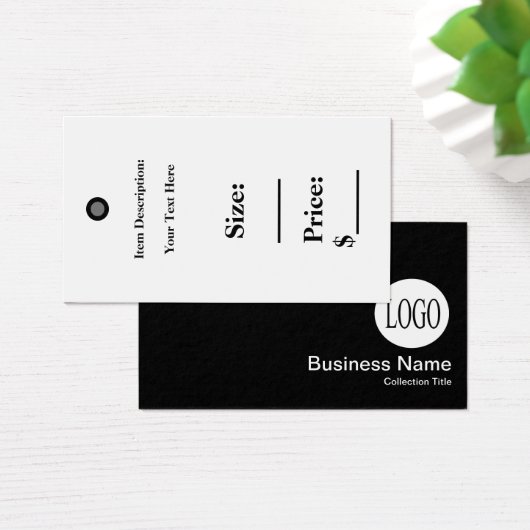 Preisschilder für das Schwarze Logo Verkaufstempel (Schreibtisch)