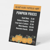 Preisschilder für Pumpkin Patch Sockelschild (Vorderseite)