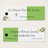 Preisschilder für Waren (Olive Green/Red) (Vorne & Hinten)