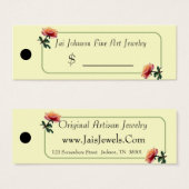 Preisschilder für Waren (Rose) (Vorne & Hinten)