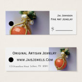 Preisschilder für Waren (Schmuck) (Vorne & Hinten)