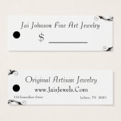 Preisschilder für Werbeartikel (Schwarzweiß) (Vorne & Hinten)