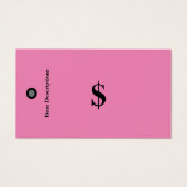 Preisschilder Keine Strichcodes Rosa Verkaufstempe (Vorderseite)