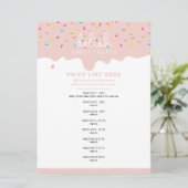 PREISSERVICE LIST Zuckerguss Tropfen Sprinklen rot Einladung (Stehend Vorderseite)