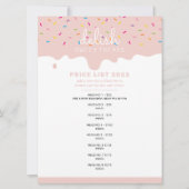 PREISSERVICE LIST Zuckerguss Tropfen Sprinklen rot Einladung (Vorderseite)