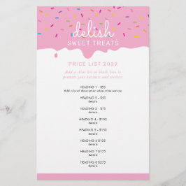 PREISSERVICE LISTE Rosa Zuckerguss Tropfen Sprinkl Flyer