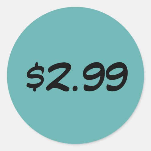 Preissiegel Runder Aufkleber (Vorderseite)